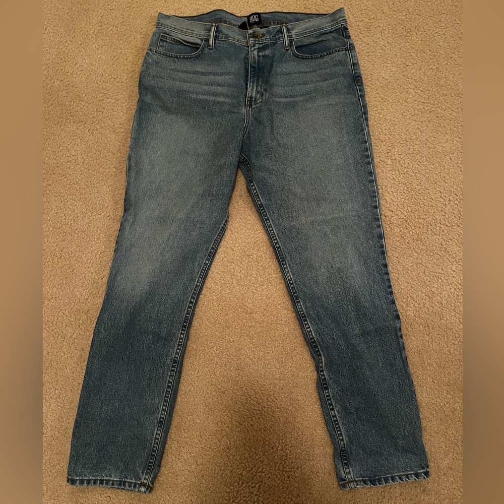 BDG light wash slim jean. Size 36x32